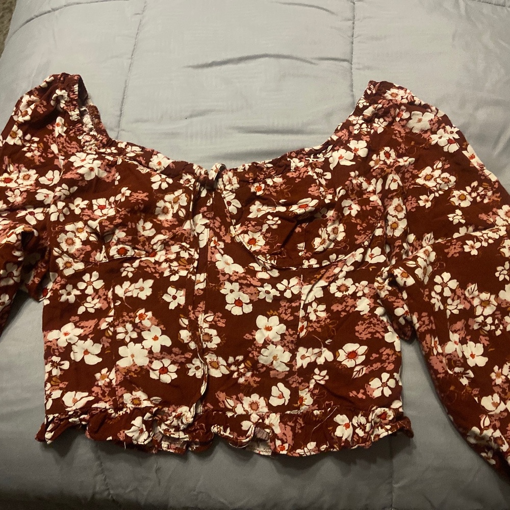 flowered blouse
